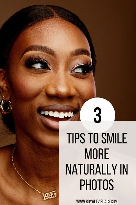 Your smile is the first thing people see in your photo. So here is 3 simple tricks to smile more naturally the next time you’re getting your photo taken. #photography #smile #phototips Be More Photogenic, How To Look Good In Pictures, Natural Smile, Grow Your Instagram, Smile More, Poses For Photos, Eco Friendly Fashion, Your Smile, Fashion Quotes