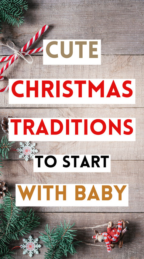 Spending your Baby's first Christmas is something special to look forward to. Not only are there an abundant amount of fun Christmas traditions for families with a newborn, but starting your Christmas traditions as a new family gives you so many options for fun holiday rituals. Click on the pin to discover the best Christmas traditions to start with Baby and get ready for the start of the holiday season! New Family Christmas Traditions, Newborn Crafts Christmas, Christmas Traditions With Toddlers, Family Christmas Traditions Ideas, Newborn Traditions, Newborn Christmas Crafts Diy, Christmas Traditions To Start With Kids, Christmas Traditions For Grandchildren, Special Christmas Traditions