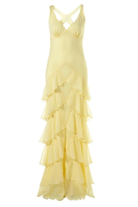 My Top 8 #Pieces from Kate Moss’ New Collection ... → #Fashion #Denim Pale Yellow Maxi Dress, Kate Moss Topshop, Chiffon Lace Dress, Yellow Bridesmaid Dresses, Yellow Maxi Dress, Prom Dresses Yellow, Ruffle Maxi Dress, Prom Dress Inspiration, Stil Inspiration