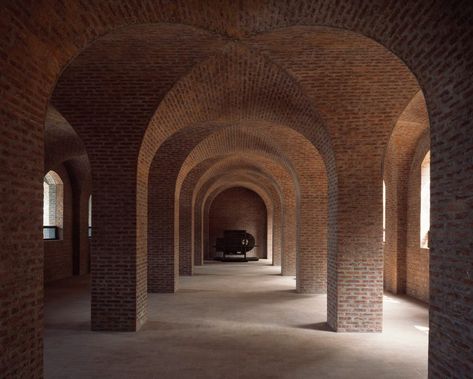 Xinzhai Coffee Manor coffee processing facility and hotel by Trace Architecture Office Office Floor Plan, Brick Construction, Brick Architecture, Concrete Structure, Brick Design, Architecture Office, Brick Building, Brick And Stone, Brickwork