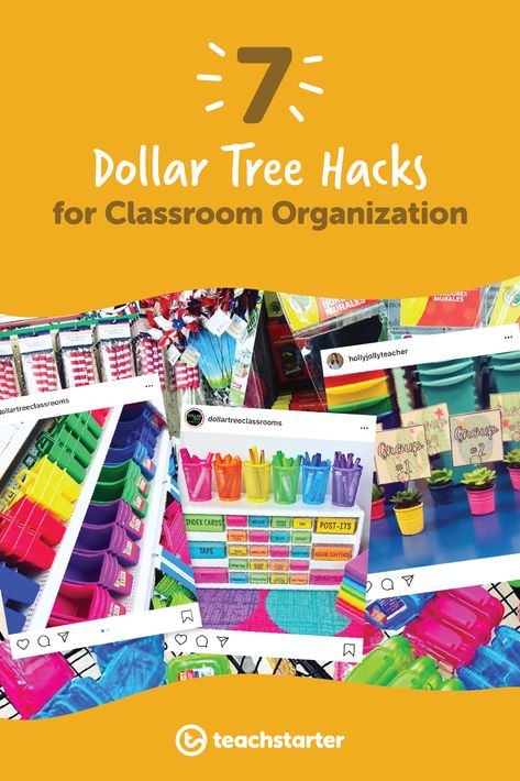 Teacher Dollar Tree Hacks, Dollar Store Classroom Organization, Dollar Store Classroom Hacks, Dollar Store Hacks For Teachers, Dollar Tree Teacher Finds, Dollar Store Teacher Hacks, Dollar Tree School Organization, Dollar Tree Diy Classroom Decor, Dollar Tree Classroom Hacks