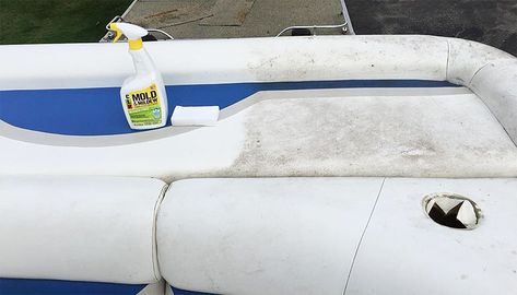 Diy Boat Seats, Pontoon Seats, Pontoon Boat Seats, Boat Carpet, Boat Upholstery, Deep Cleaning Hacks, Mildew Remover, Cleaning Painted Walls, Seat Cleaner