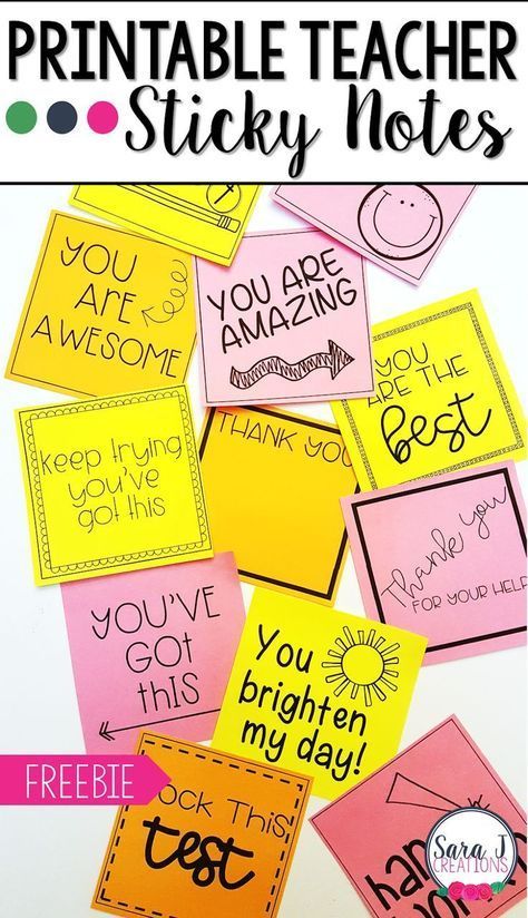 Check out these CUTE printable sticky note templates designed just for teachers. Great idea for motivating students. Download your free Printable Teacher Sticky Notes now. Motivating Students, Teacher Encouragement, Teacher Morale, Note Templates, Teacher Templates, Teacher Printable, Teacher Notes, Positive Notes, Notes Template