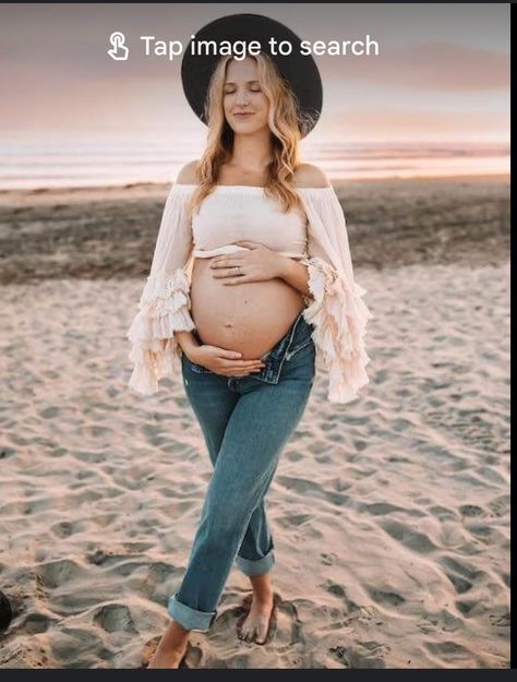 Denim Jean Maternity Shoot, Jeans And Crop Top Maternity Shoot, Jeans And Button Up Maternity Shoot, Jeans And Tshirt Maternity Photos, Maternity Jeans And Bra Photoshoot, Jeans Maternity Shoot Outside, Maternity Pics With Jeans, Casual Maternity Pictures Jeans, Crop Top Pregnant Outfit