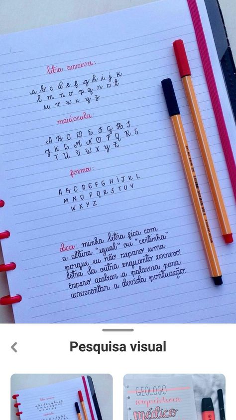 Alfabeto Lettering, Handwriting Template, Handwriting Examples, Perfect Handwriting, Pretty Handwriting, Lettering Guide, Handwriting Alphabet, School Organization Notes, Study Organization