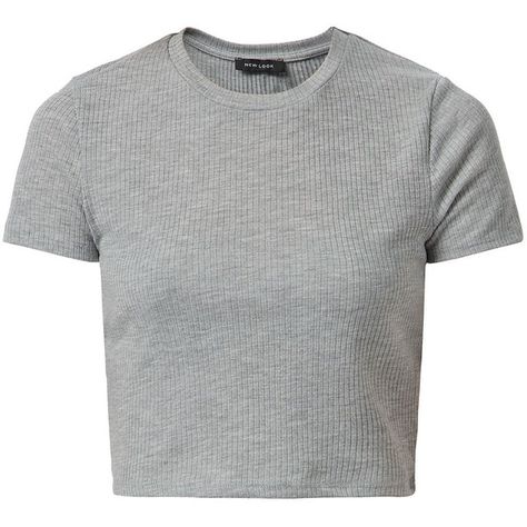 Grey Ribbed Crop Top (2.135 HUF) ❤ liked on Polyvore featuring tops, crop tops, shirts, t-shirts, grey, short sleeve tops, grey top, gray crop top, short sleeve shirts and slim fit short sleeve shirts Top Gris, Shirts Crop Tops, Round Neck Crop Top, Shirts Crop, Grey Crop Top, Ribbed Shirt, Tumblr Outfits, Ribbed Crop Top, Crop Top And Shorts