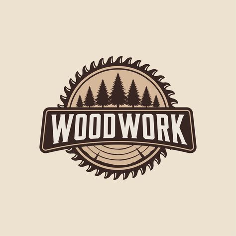 Woodwork Logo Design, Workshop Signs, Wood Logo Design, Room Logo, Woodwork Shop, Rumpus Room, Wood Logo, Woodworking Logo, Name Frame