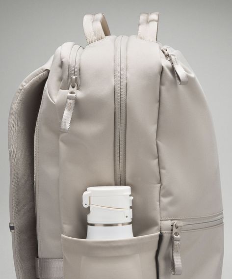 The perfect backpack for your everyday adventures. This roomy, lightweight backpack features two zippered compartments, a padded laptop sleeve, and a water-resistant front pocket.

#lululemon #backpack #travel #hiking #gym https://whispers-in-the-wind.com/back-to-school-bag-essentials-you-didnt-know-you-needed-but-totally-do/?what-i-would-bring-to-a-job-interview Preppy Bookbags For School, Shoulder Bag For College, Cute Middle School Backpacks, Lulu Backpack Aesthetic, It Girl Backpack, Cute Lunch Bags High School, Teen Girl Backpacks, Backpacks For High School Aesthetic, College Backpacks For Women