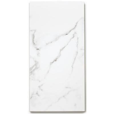 TerraCore Calacatta 12 in. W x 24 in. L Click-Lock Luxury Vinyl Tile (16 sq. ft./case) Gray Vinyl Plank Flooring, Luxury Vinyl Tile Flooring, Vinyl Tile Flooring, Ceramic Mosaic Tile, Large Format Tile, Luxury Vinyl Plank Flooring, Vinyl Tiles, Mosaic Flooring, Luxury Vinyl Tile