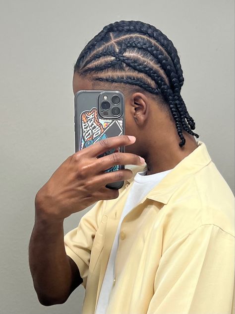 Types Of Braids For Men, Wave Cornrows, Criss Cross Braids Men, Men Singles Braids, Mens Cornrows Design Black Men, Black Men Braids Hairstyles, Cornrows Black Men, Boys Dyed Hair, Cornrows Men