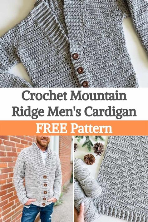 Men Cardigan Crochet Pattern, Men’s Cardigan Crochet, Men's Crochet Cardigan Free Pattern, Mens Sweater Crochet Pattern Free, Crochet Mens Cardigan Pattern Free, Mens Crochet Sweater Pattern Free, Mens Crochet Cardigan, Crochet Cardigan For Men, Crochet Mens Cardigan