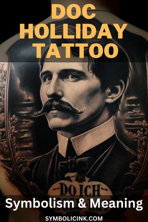 Doc Holliday Tattoo Meaning Doc Holiday Tattoo Ideas, Say When Doc Holliday Tattoo, Western Inspired Tattoos, Doc Holiday Tattoo, Doc Holliday Tattoo, Holiday Tattoo, Tattoo With Meaning, Scorpio Zodiac Tattoos, Fallen Angel Tattoo