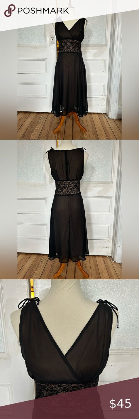 Vintage Y2K Connected Black dress Chiffon Overlay, Dress Beige, Vintage Y2k, Black Dress, Chiffon, Dress Es, Dresses Skirts, Zipper, Dresses