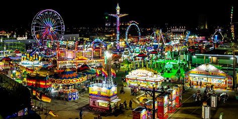 Since 1938 the New Mexico State Fair has been a favorite gathering place for New Mexicans to celebrate local food, competition, culture, creativity and our rich agricultural heritage. Located just five miles east of downtown Albuquerque at EXPO NM, the New Mexico State Fair has consistently been in the top 5 ranked fairs in the […] Pig Races, Food Competition, 7 Continents, Showing Livestock, New Mexican, Land Of Enchantment, Gathering Place, Thrill Ride, State Fair