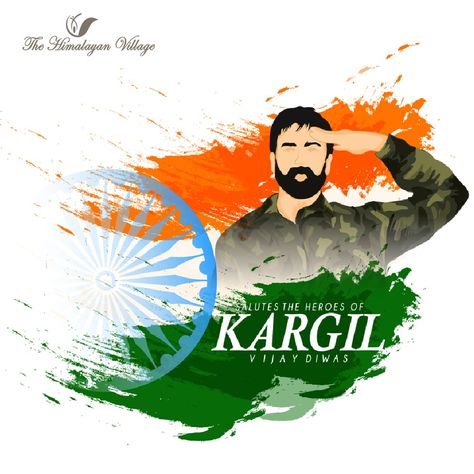 20th anniversary of kargil war A nostalgic moment of pride for indians, honoring our nation's heroes. Call us : +919805072712 , +919418175712 Visit https://www.thehimalayanvillage.in/ #TheHimalayanVillage #kargil #kargilwar #kargildiwas #indianarmy #kargilwarmemorial #kargilvijaydiwas #kargilheroes #kargilday #atributetoindianarmy #victory #vijaydiwas #jaihind #thanniversary Kargil Warriors Drawing, Kargil Vijay Divas, Vijay Diwas, Warrior Drawing, Army Images, Independence Day India, Poster Drawing, Canvas Painting Diy, Poster Ideas