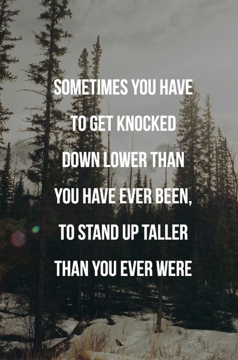 When life knocks you down, get back up. Now Quotes, Popular Quotes, Love Quotes For Her, Rock Bottom, Trendy Quotes, Hard Times, Quotable Quotes, Quotes About Strength, The Words