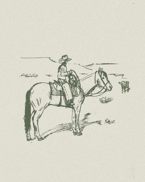 Saddle Drawing, Cowboy Doodles, Horse Running Drawing, Western Doodles, Cowgirl Drawing, Western Sketches, Western Drawings, Cowboy Drawing, Tattoo Aesthetics