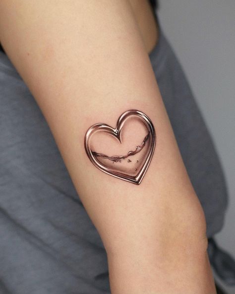 Exploring the Art of 3D Tattoos: 70 Amazing Designs | Art and Design 3d Heart Tattoo, 3 Hearts Tattoo, Chameleon Tattoo, Tatoo 3d, Tato Flash, Amazing 3d Tattoos, Couple Tattoos Unique, Ribbon Tattoos, Bow Tattoo