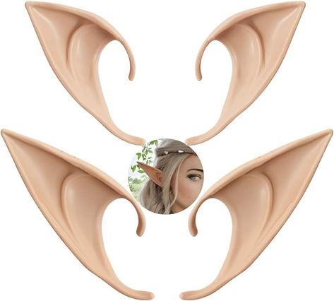 Amazon.com: yuntop 2 Pair Cosplay Fairy Pixie Elf Ears Christmas Anime Party Latex Ears Nature Color : Clothing, Shoes & Jewelry Anime Party Dress, Pixie Ears, Cosplay Fairy, Costume Masquerade, Christmas Anime, Vampire Look, Latex Cosplay, Fairy Ears, Anime Party