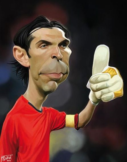 Gianluigi Buffon Create A Comic, Johan Cruyff, Soccer Art, Jean Marc, Funny Caricatures, Caricature Artist, Celebrity Caricatures, Virtual Art, Cartoon Faces