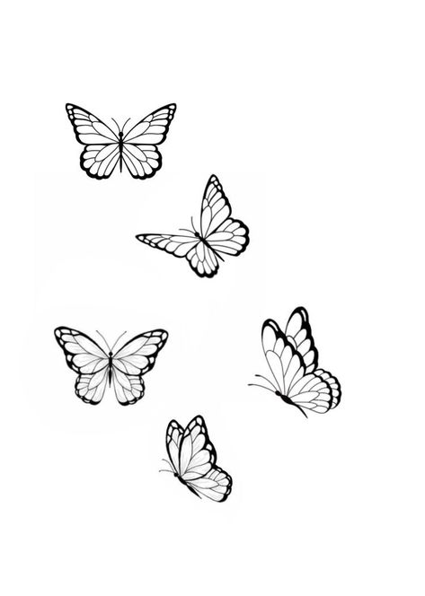 Cute Small Tattoos Stencil, Tattoo Borboleta, Purple Butterfly Tattoo, Borboleta Tattoo, Rose And Butterfly Tattoo, Butterfly Name Tattoo, Simple Butterfly Tattoo, Butterfly Tattoo Stencil, Butterfly Tattoos On Arm