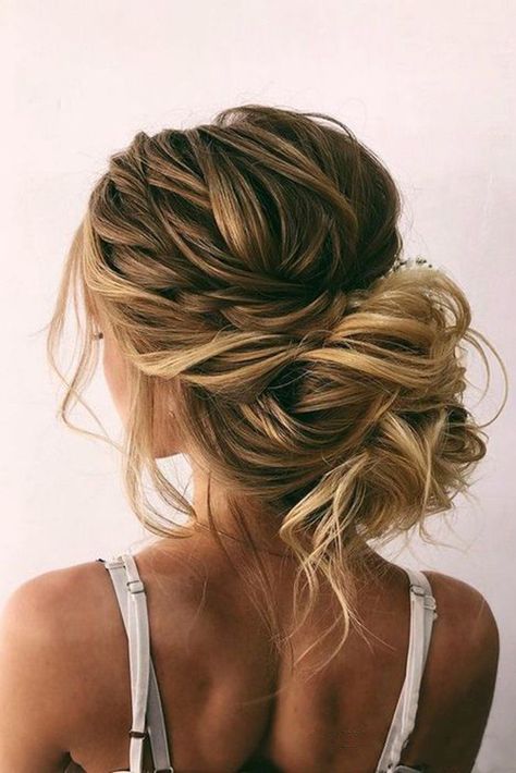 42 Wedding Hairstyles - Romantic Bridal Updos ❤ romantic wedding updos messy bun with bold side dutch braid on blonde hair oksana_sergeeva_stilist #weddingforward #wedding #bride #weddinghair #romanticweddingupdos Romantic Bridal Updos, Medium Wedding, Strapless Dress Hairstyles, Bridal Updos, Hairstyles Theme, Messy Wedding Hair, Bride Updo, Wedding Updos, Wedding Hairstyles Bride