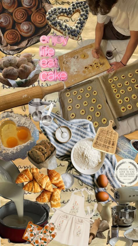 #home#bake#bakery#sweets#collage#art#aesthetic#food#shuffle Collage Art Aesthetic, Bakery Sweets, Cute Bakery, Home Bakery, Aesthetic Desktop Wallpaper, Granola Girl, Authentic Living, Home Baking, Art Aesthetic