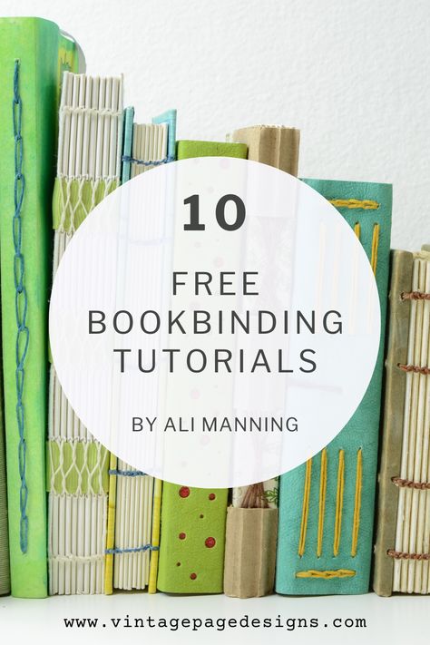 We've compiled a list of handmade book artist Ali Manning's top ten FREE tutorials! No matter your skill level, there's something for you! Learn how to make a mini journal, DIY tools, or your own book cloth. There are also a few projects suitable for kids! #handmade books #old book art #paper collage art #mixed media #altered book #journal #junkjournals #handmade journals #diybooks #artjournal #art journaling #bookbinding #bookmaking Mini Journal Diy, Easy Book Binding, Book Binding Methods, Book Rebinding, Paper Stationary, Bookbinding Tools, Handmade Journals Diy, Homemade Books, Bookbinding Tutorial