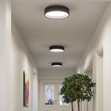 Louis Poulsen's Circle was designed by Mikkel Beedholm/KHR arkitekter to be a ceiling light with character. Hallway Lamp, Blitz Design, Hallway Light Fixtures, House Lighting Fixtures, Surface Light, Corridor Lighting, Plafond Design, Hallway Lighting, Loft Design