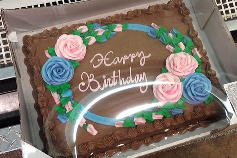 Buttercream Sheet Cake, Sheet Cake Birthday, Costco Cakes, Costco Sheet Cake, Sheet Cakes Decorated, Costco Cake, Sheet Cake Designs, Birthday Sheet Cakes, Buttercream Roses