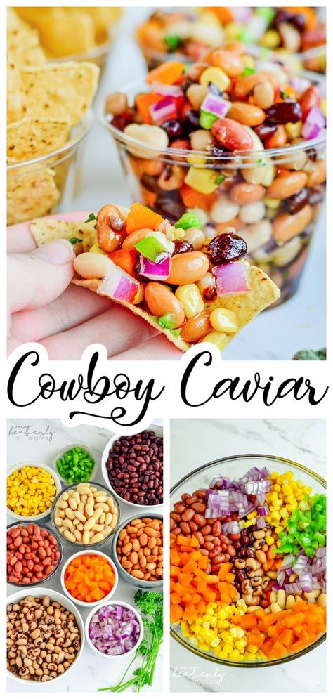 Cowboy Caviar No Tomatoes, Cowboy Candy Appetizer, Cowboy Caviar Chickpeas, Cowboy Caviar With Apple Cider Vinegar, Rodeo Themed Appetizers, Easy Cowboy Caviar Italian Dressing, Cowboy Caviar Recipe Easy Italian Dressing, Cowboy Caviar Apple Cider Vinegar, Texas Caviar With Hominy