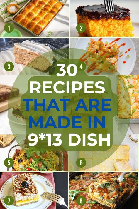 Have some 9 by 13 baking dishes that you want to use? These 9 by 13 dish recipes are great to make in a 9*13 baking dish. Baking Dish Recipes, Easy Comfort Food Dinners, One Pot Dinner, Comfort Food Recipes Dinners, Baking Dishes, Easy Comfort Food, Fun Recipes, 9x13 Baking Dish, Looks Yummy