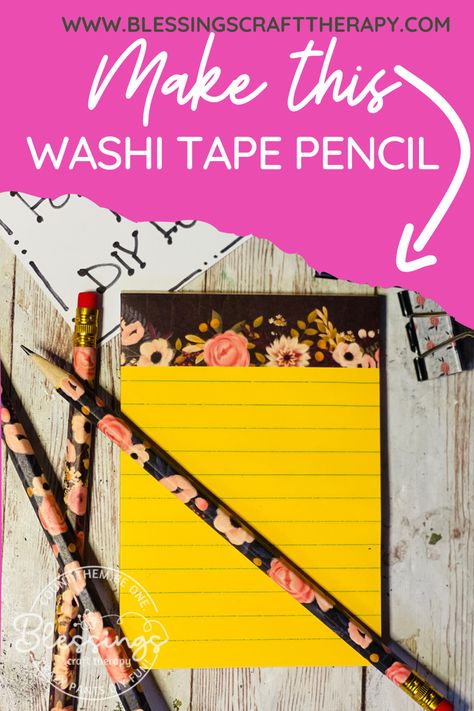 Make Dollar tree pencils pretty with washi tape! EASY! I can show you how! Diy Washi Tape Ideas, Diy Washi Tape, Washi Tape Projects, Washi Tape Diy, Diy Clothing, Bingo Cards, Dollar Store Diy, Craft Fair, Crafty Things