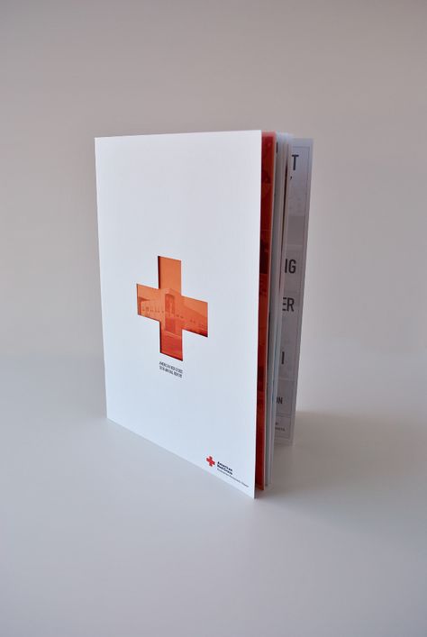 Mike Smith - American Red Cross Annual Report Red Cross Logo, Coffee Table Book Design, Brochure Format, Brochure Inspiration, Mike Smith, Graphic Design Images, Folder Design, Brochure Cover, Book Design Layout