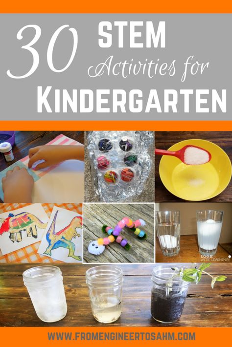 30 Hands-on STEM Activities for Kindergarten | Fun Elementary STEM Activities! Pbl Projects Kindergarten, Stem Project For Kindergarten, Challenges For Kindergarteners, Steam Lessons Kindergarten, Steam Ideas For Kindergarten, Tk Steam Activities, Stem Games For Kindergarten, September Stem Activities Kindergarten, Steam Activity For Kindergarten