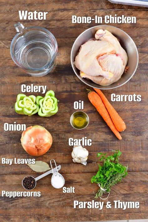 Homemade Chicken Stock Rotisserie Chicken Stock Recipe, Chicken Stock Recipe Crock Pot, Diy Chicken Stock, Chicken Stock From Whole Chicken, How To Make Chicken Stock, Chicken Stock Instant Pot, Crockpot Chicken Stock, Best Chicken Stock Recipe, Making Chicken Stock