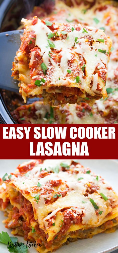 Slowcooker Lasagne, Easy Crockpot Lasagna, Crockpot Lasagna Recipe, Easy Crockpot Lasagna Recipe, Lasagna Recipe Slow Cooker, Crockpot Lasagna Easy, Homemade Lasagna Recipes, Crock Pot Lasagna Recipe, Lasagna Recipe With Ricotta