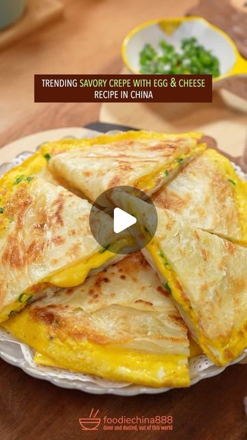 Zack Lee, Savory Crepe, Crepe Recipe Savory, Cheese Snack, Egg And Cheese Sandwich, Chinese Egg, Egg Cheese, Savory Crepes, Egg And Cheese