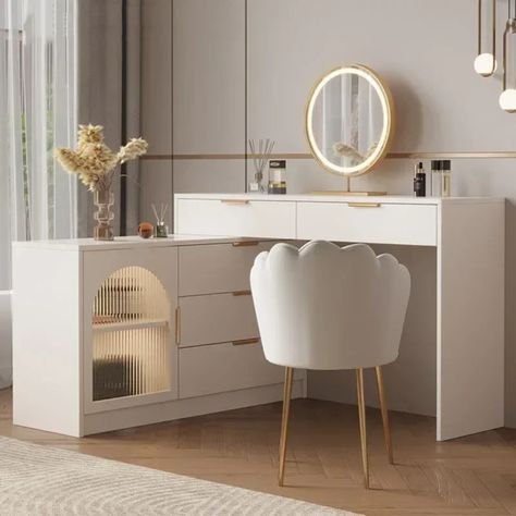 Multifunction Nordic Dressing Table Drawer Baby Girl Set Modern Cabinets Vanity Table Cabinet Meuble Cabinets Living Room, Dressing Table Cabinet, Dressing Table Organisation, Modern Dressing Table, Table Drawer, Foldable Furniture, Makeup Dressing Table, Dressing Table Mirror, Modern Cabinets