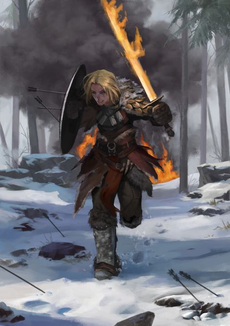 ArtStation - RUN！, Qingxue Ye Female Viking, Rpg Wallpaper, Viking Women, Dnd Art, Fantasy Concept Art, High Fantasy, Fantasy Warrior, Fantasy Rpg, Fantasy Inspiration