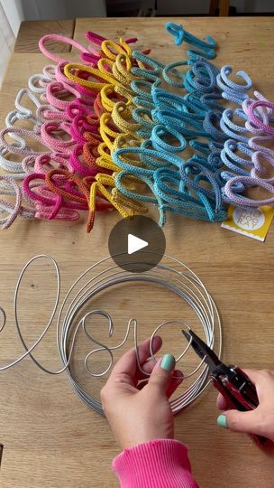 44K views · 1.5K reactions | A knitted wire name sign for Elsie. | kid hooray • knitted wire words • kid’s decor | altego_music · BYE BYE BYE x BABY ONE MORE TIME (ALTÉGO) Diy Baby Name Signs, Knitted Wire Words, Wire Words, Wire Name, Wire Sign, Wire Knitting, Knitted Wire, Baby One More Time, Baby Name Signs