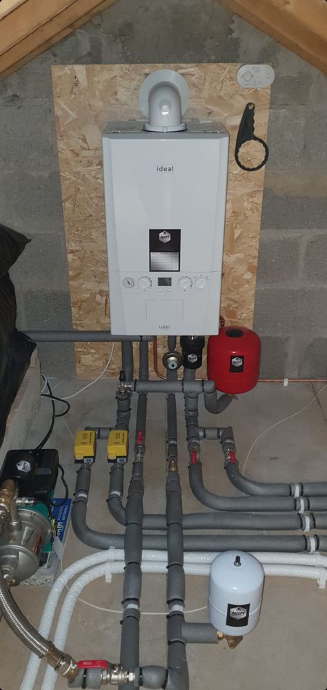 Full house REPLUMB and HEATING recently completed in Dublin 24 by the NRM Team. - All work was completed to SEAI standards with RGI certificate issued upon completion with 12 months, workmanship warranty on all works carried out. - @Nrmplumbingandheating ⤵️ - Supplied and fitted 30KW  Logic combi gas boiler with 7 years manufactures warranty. - Magnetic Filter to heating system pipework. - Westbridge pump fitted with anti vibration pad and hose's to feed all hot and cold supply’s. - 2 Zone Gas Boiler, Full House, Heating Systems, Logic, Dublin, Plumbing, 12 Months, Filter, Kitchen Appliances