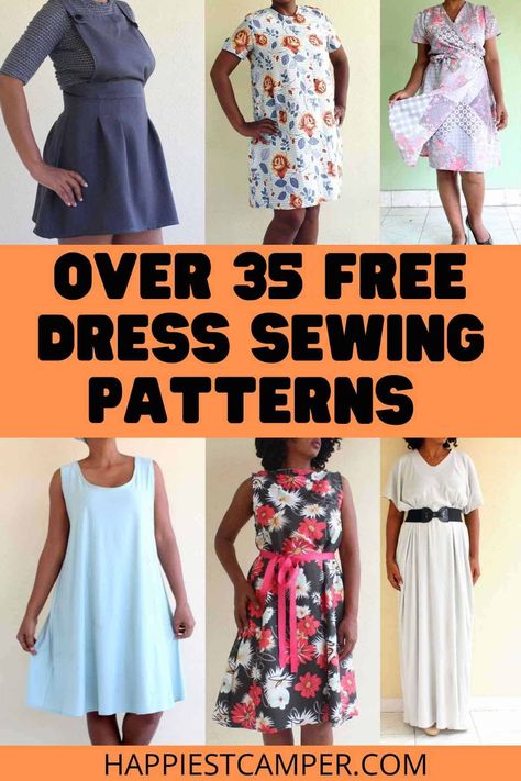 Free Dress Patterns For Women Easy, Free Pinafore Dress Pattern, Free Dress Patterns For Women, Free Dress Sewing Patterns, Aline Dress Pattern, Summer Dress Patterns Free, Dress Patterns For Women, Clothing Sewing Patterns Free, Pinafore Dress Pattern