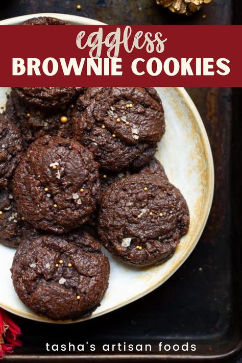 Brownie Cookies | Easy Baking | The Best Cookie Recipes Brownie Cookie Recipe, The Best Cookie Recipes, Cheesecake Swirl Brownies, Easy Brownie, Swirl Brownies, Cookie Brownie Recipe, Holiday Baking Recipes, Waffle Cookies, Eggless Baking