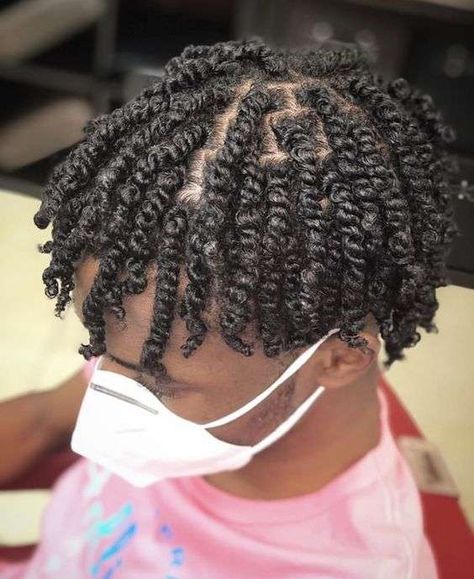 Different ways to rock 2 strand twist styles as a male 2 Strand Twist Styles, Twist Hair Men, Mens Twists Hairstyles, Short Hair Twist Styles, Hair Twists Black, Short Hair For Boys, Natural Hair Men, Boy Braids Hairstyles, Cornrow Hairstyles For Men