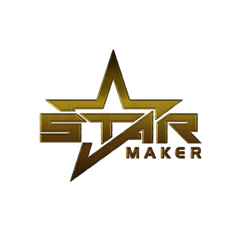 Star Music Logo, Starmaker Family Logo Design, Starmaker Logo Design, Starmaker Logo Badge, Star Maker Logo, Starmaker Badge Design, Starmaker Logo, Golden Logo Design, Logo Tiktok