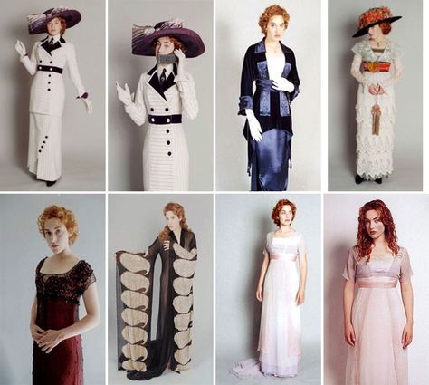 Titanic - Kate Winslet dress Rose Dawson Dress, Titanic Costume, Titanic Kate Winslet, Rose Dawson, Rosa Outfit, Titanic Dress, Beautiful Costumes, Movie Fashion, Kate Winslet