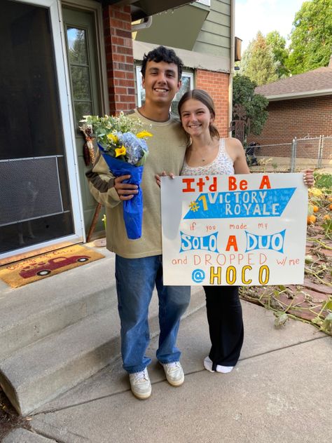 Funny Prom Posals Ideas Friends, Fortnite Dance Proposal, Fortnight Hoco Proposal, Fortnite Homecoming Proposal, Hoco Proposals Ideas Batman, Among Us Hoco Proposals, Hoco Acceptance Posters, Hoco Posters To Ask A Guy, Hoco Poster Answers