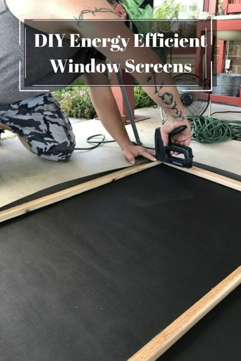 Privacy Screens For Windows, Solar Window Screens Outdoor, Diy Screens For Porch, How To Make Window Screens Diy, Diy Window Screen Replacement, Diy Screen Window, Black Window Screens Exterior, Diy Solar Screens For Windows, Diy Outdoor Window Shades