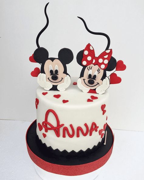 Mickey And Mini Mouse Cake, Mickey And Minnie Cake Together, Mickey And Minnie Cake Ideas, Mickey And Minnie Mouse Birthday Cake, Mickey And Minnie Birthday Cake, Minnie Mouse Birthday Cake Ideas, Mickey And Minnie Mouse Cake, Mouse Cake Design, Mickey Minnie Cake